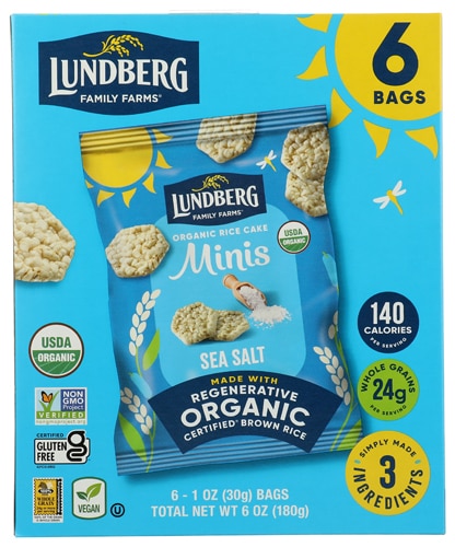 Lundberg Organic Rice Cake Minis Sea Salt