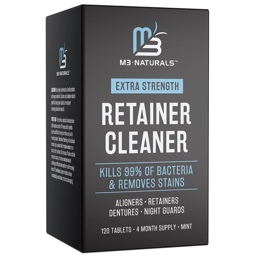 M3 Naturals Extra Strength Retainer Cleaner Tablets - Mint