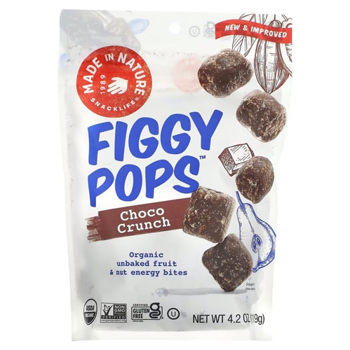 Made In Nature Figgy Pops Organic Unbaked Fruit & Nut Energy Bites Choco Crunch