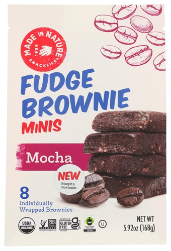 Made In Nature Fudge Brownie Minis Organic Mocha