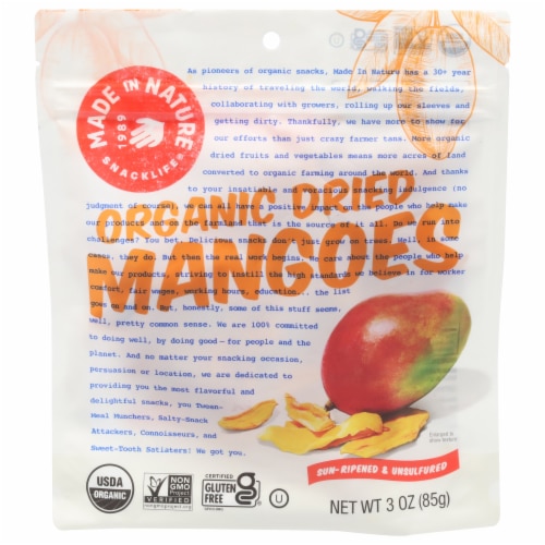 Made In Nature Organic Sweet & Tangy Dried Fruit Mangoes