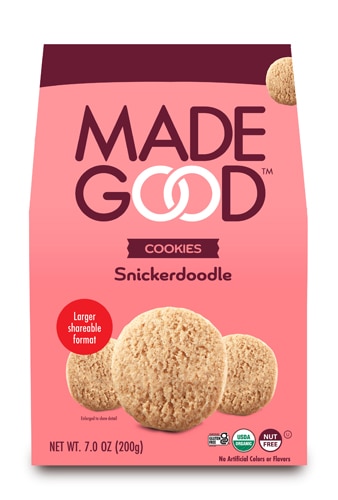 MadeGood Organic Gluten Free Cookies Snickerdoodle