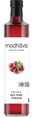 Madhava Organic Red Wine Vinegar Single Source Non-GMO