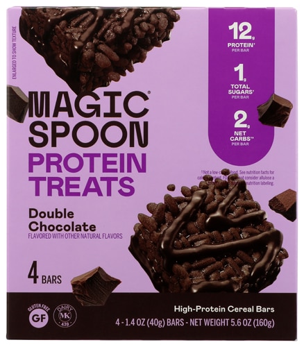 Magic Spoon High Protein Cereal Bars Double Chocolate