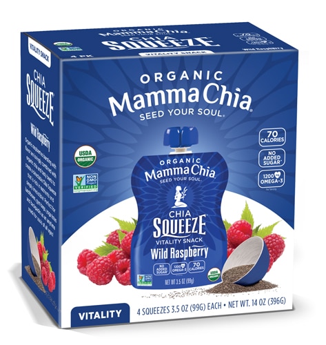 Mamma Chia Chia Squeeze Vitality Snack Wild Raspberry