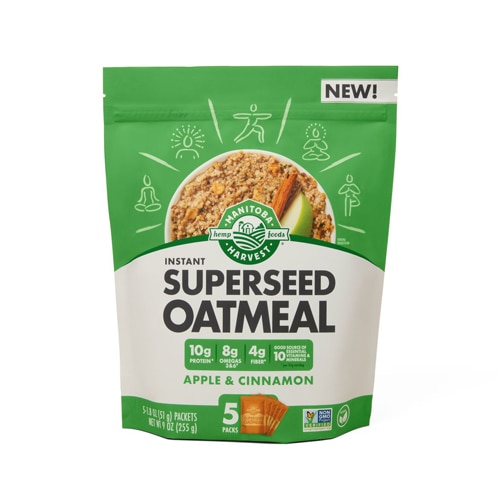 Manitoba Harvest Instant Superseed Oatmeal Apple & Cinnamon