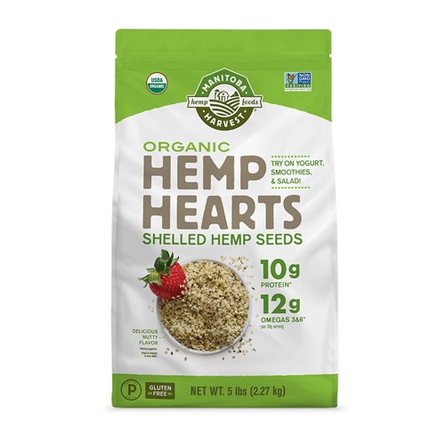 Manitoba Harvest Non-GMO Organic Hemp Hearts Shelled Hemp Seeds