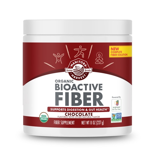 Manitoba Harvest Organic BioActive Fiber - Hemp Hull & Psyllium Husk Fiber Chocolate