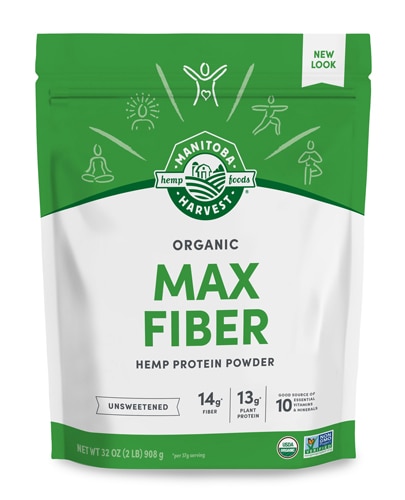 Manitoba Harvest Organic Max Fiber Hemp Protein Powder Unsweetened