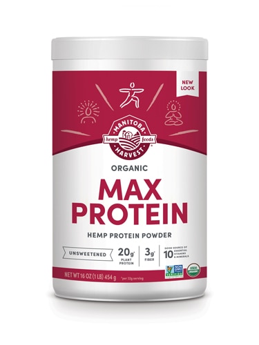 Manitoba Harvest Organic Max Protein Hemp Protein Powder Unsweetened