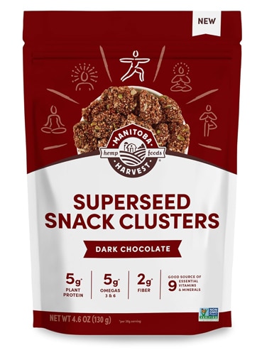 Manitoba Harvest Superseed Snack Clusters Non-GMO Vegan Dark Chocolate