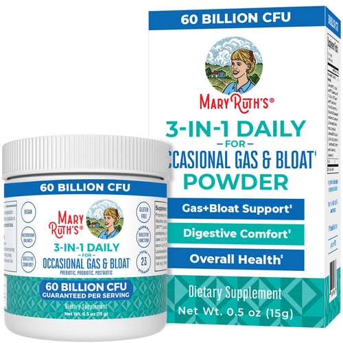 MaryRuth's 3-in-1 Gas & Bloat Probiotic Powder Unflavored