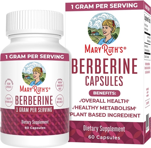 MaryRuth's Berberine Capsules 1 Gram Per Serving