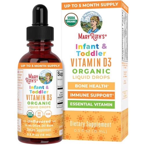 MaryRuth's Infant & Toddler Organic Vitamin D3 Drops Unflavored