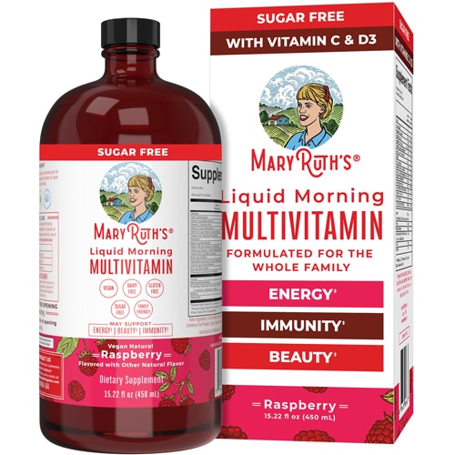 MaryRuth's Liquid Morning Multivitamin Raspberry