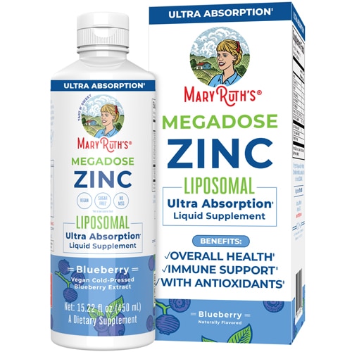 MaryRuth's Megadose Zinc Liposomal Blueberry