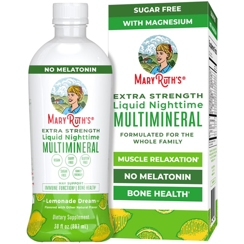 MaryRuth's Nighttime Multimineral Extra Strength Liquid Lemonade