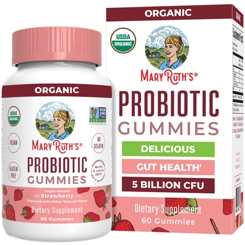 MaryRuth's Organic Adult Probiotic Gummes Strawberry