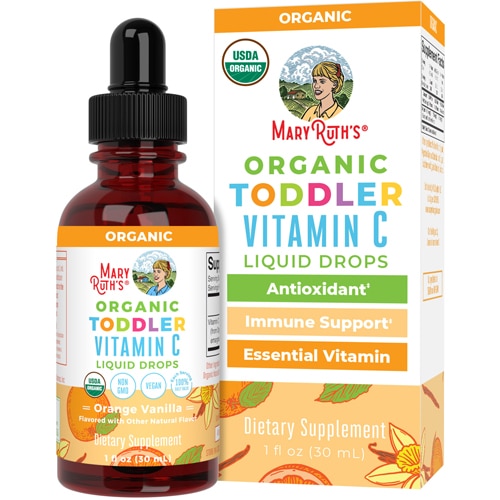 MaryRuth's Organic Toddler Vitamin C Liquid Drops Orange Vanilla