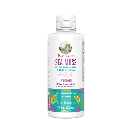 MaryRuth's Sea Moss With Spirulina & Chlorella Liposomal Liquid Ultra Absorption Limeade