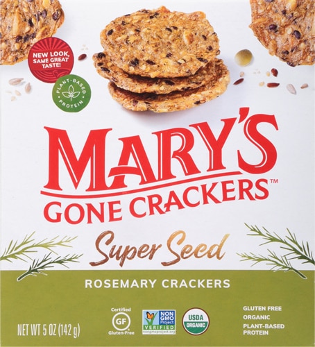 Mary's Gone Crackers Super Seed Crackers Rosemary