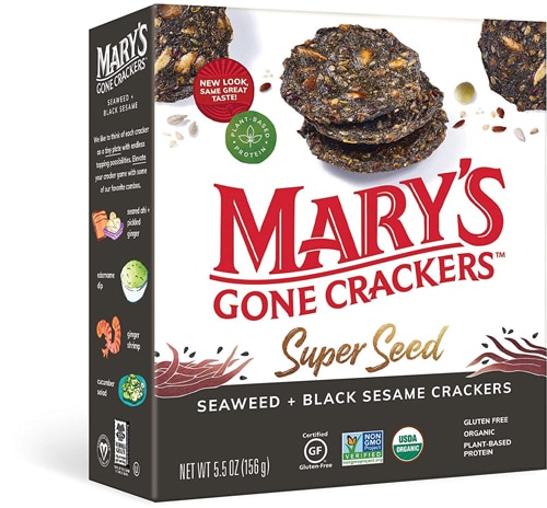 Mary's Gone Crackers Super Seed™ Crackers Seaweed & Black Sesame