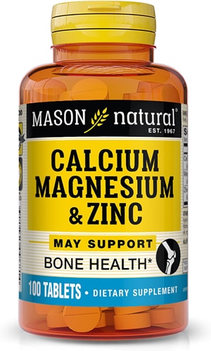 Mason Natural Calcium Magnesium & Zinc Supports Bone Health