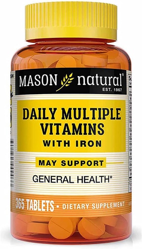 Mason Natural Daily Multiple Vitamins With Iron