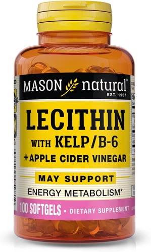 Mason Natural Lecithin with Kelp-Vitamin B6 Plus Apple Cider Vinegar