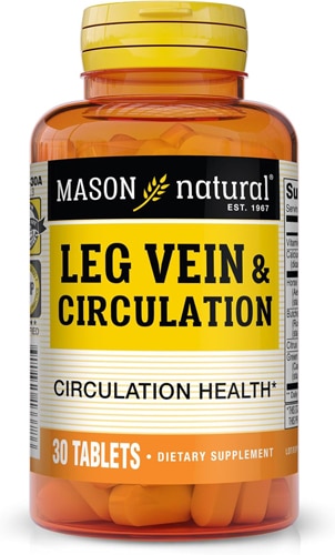 Mason Natural Leg Vein & Circulation Formula with Horse Chesnut - Butchers Broom - Citrus Bioflavonoid & Green Tea