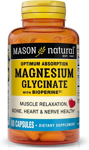 Mason Natural Magnesium Glycinate with BioPerine Optimum Absorption