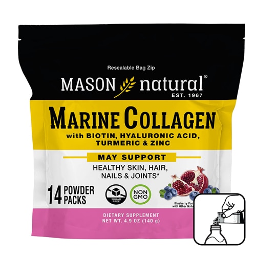 Mason Natural Marine Collagen Powder Pomegranate Blueberry