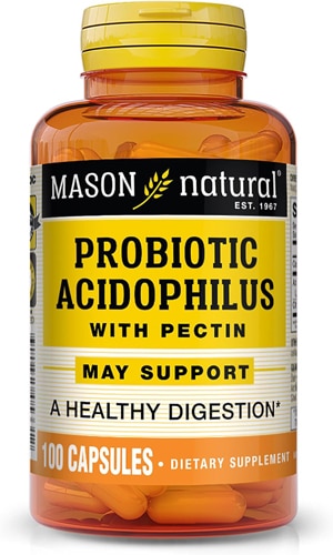 Mason Natural Probiotic Acidophilus with Pectin and Calcium Supports a Healthy Digestion