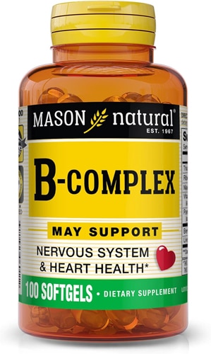 Mason Natural Vitamin B-Complex Support Nervous System and Heart Health