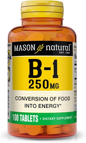 Mason Natural Vitamin B1 Supports Conversion of Food Into Energy