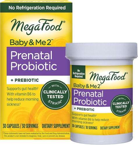 MegaFood Baby & Me 2 Prenatal Probiotic + Prebiotic