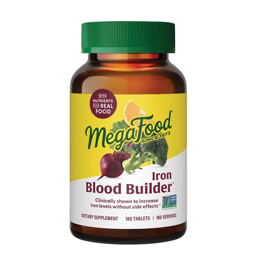 MegaFood Blood Builder Iron Supplement with Vitamin C