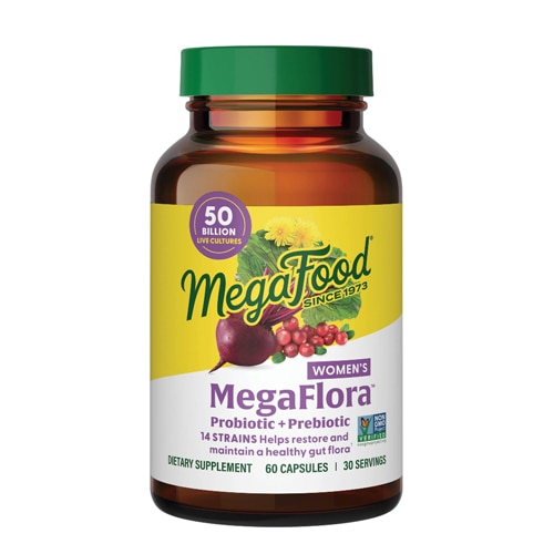 MegaFood MegaFlora Women's Probiotic + Prebiotic - 14 Strains