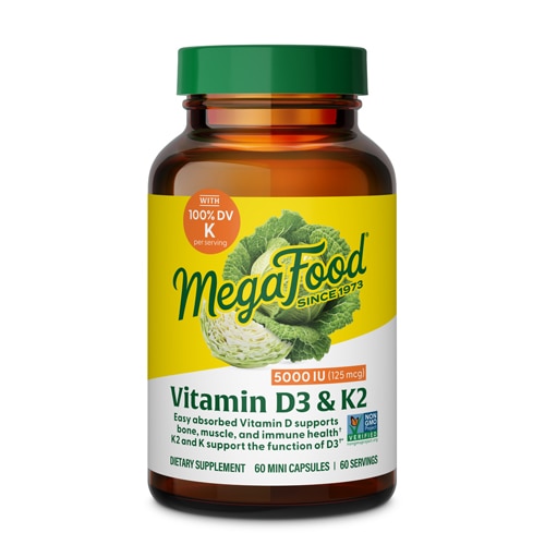 MegaFood Vitamin D3 Plus Vitamin K & K2