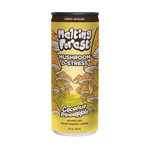 Melting Forest Mushroom D-Stress Sparkling Adaptogenic Drink Coconut Pineapple