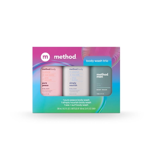 Method Body Wash Trio Gift Set 3.4 oz - 3 Pack Set