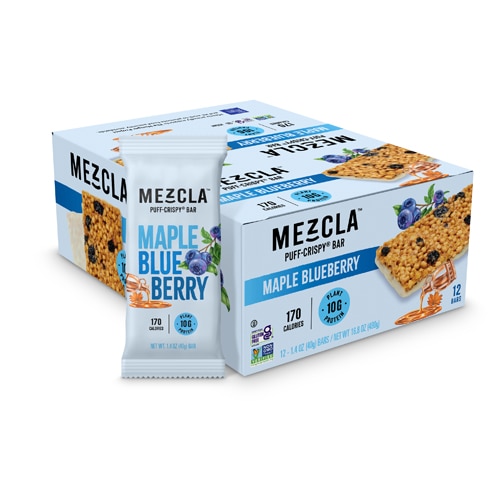 Mezcla Puff Crispy Bar Maple Blueberry