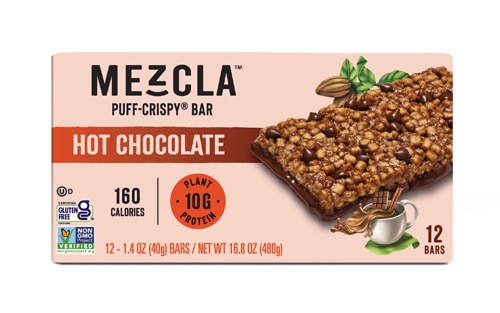 Mezcla Vegan Protein Puff Crispy Bar Hot Chocolate