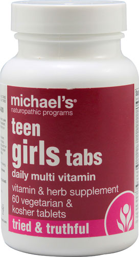 Michael's Naturopathic Programs Teen Girl's Tabs Daily Multivitamin