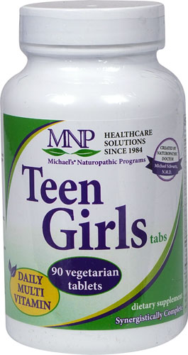 Michael's Naturopathic Programs Teen Girl's Tabs Daily Multivitamin