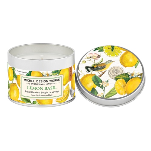 Michel Design Works Soy Travel Candle Lemon Basil