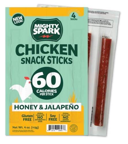 Mighty Spark Chicken Snack Sticks Honey & Jalapeno