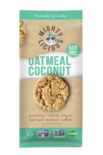 Mightylicious Cookies Vegan Gluten Free Oatmeal Coconut