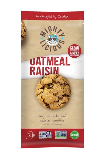 Mightylicious Cookies Vegan Gluten Free Oatmeal Raisin