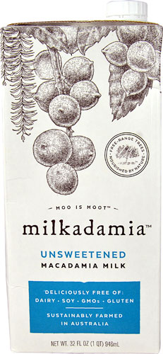 Milkadamia Macadamia Milk Unsweetened